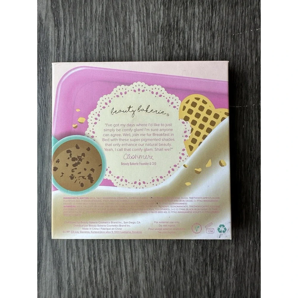 Beauty Bakerie Breakfast In‎ Bed Eyeshadow Palette. 9 Shades.